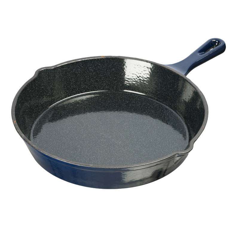 Grand Feu Blue Enamelled Cast Iron frying pan, Ø 25cm