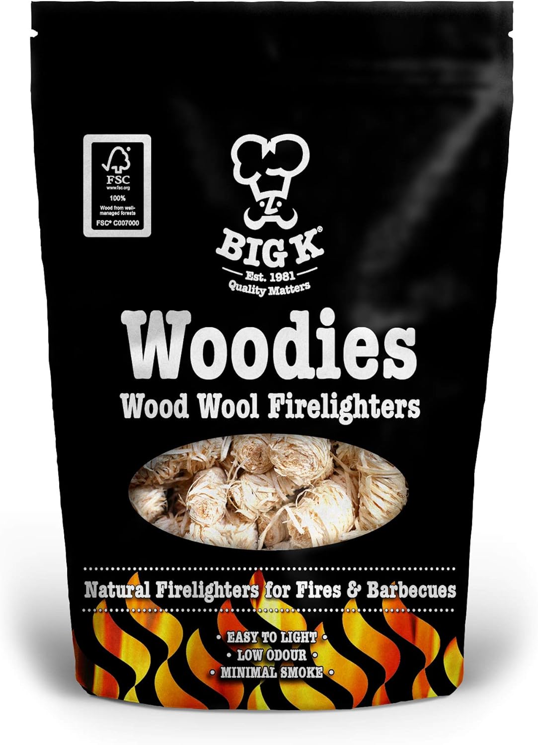 BIG K WOODIES WOOD WOOL FIRELIGHTERS