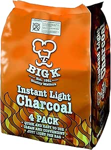 Big k instant light charcoal 4 pack