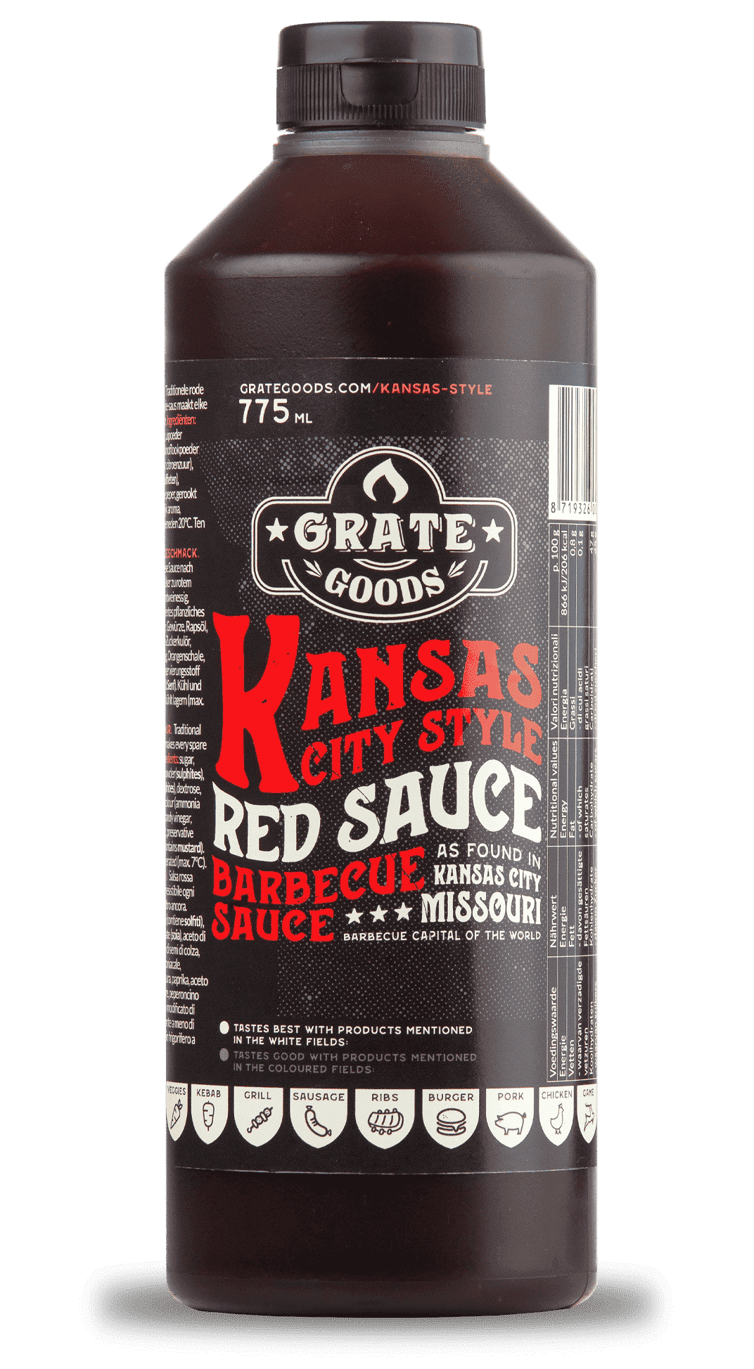 GrateGoods Kansas City Style Red BBQ Sauce