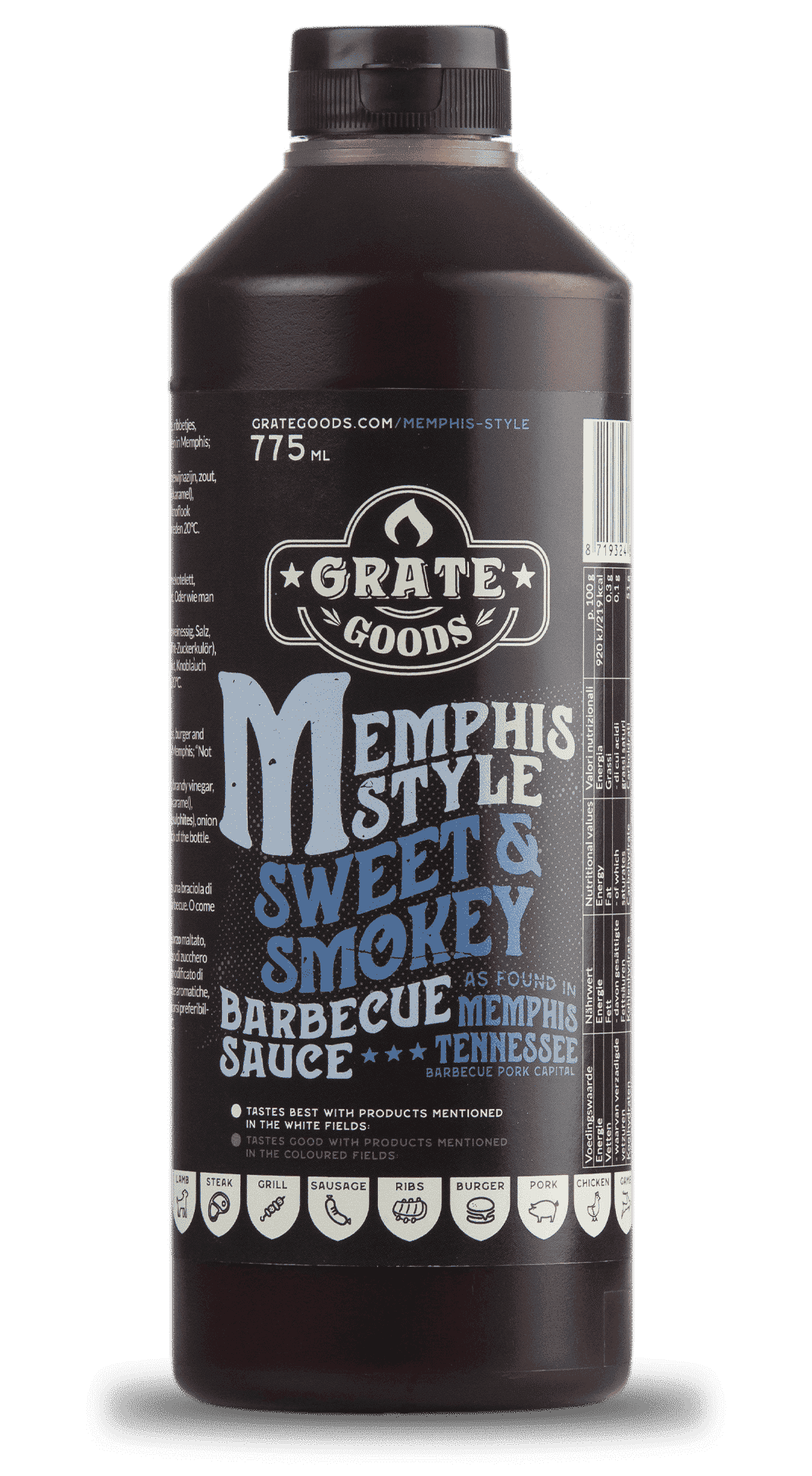 GrateGoods Memphis Style Sweet & Smokey BBQ Sauce