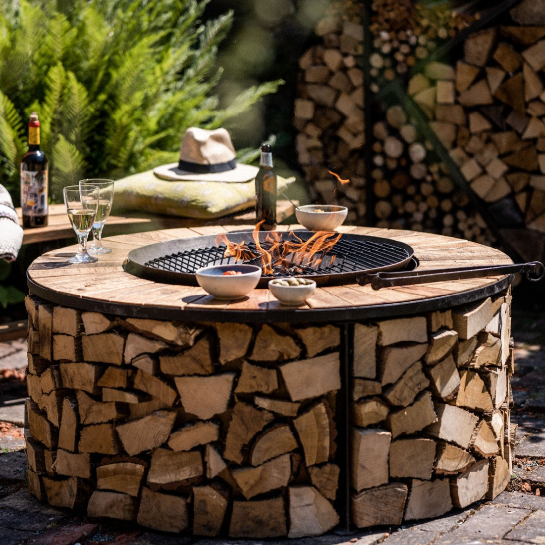 Fire Bowl Table & Shield